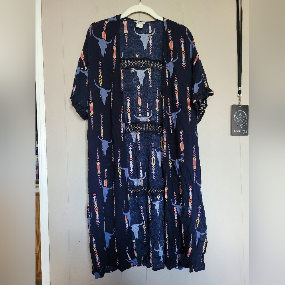 NWOT Ariat Longhorn Duster Cardigan, XS/S